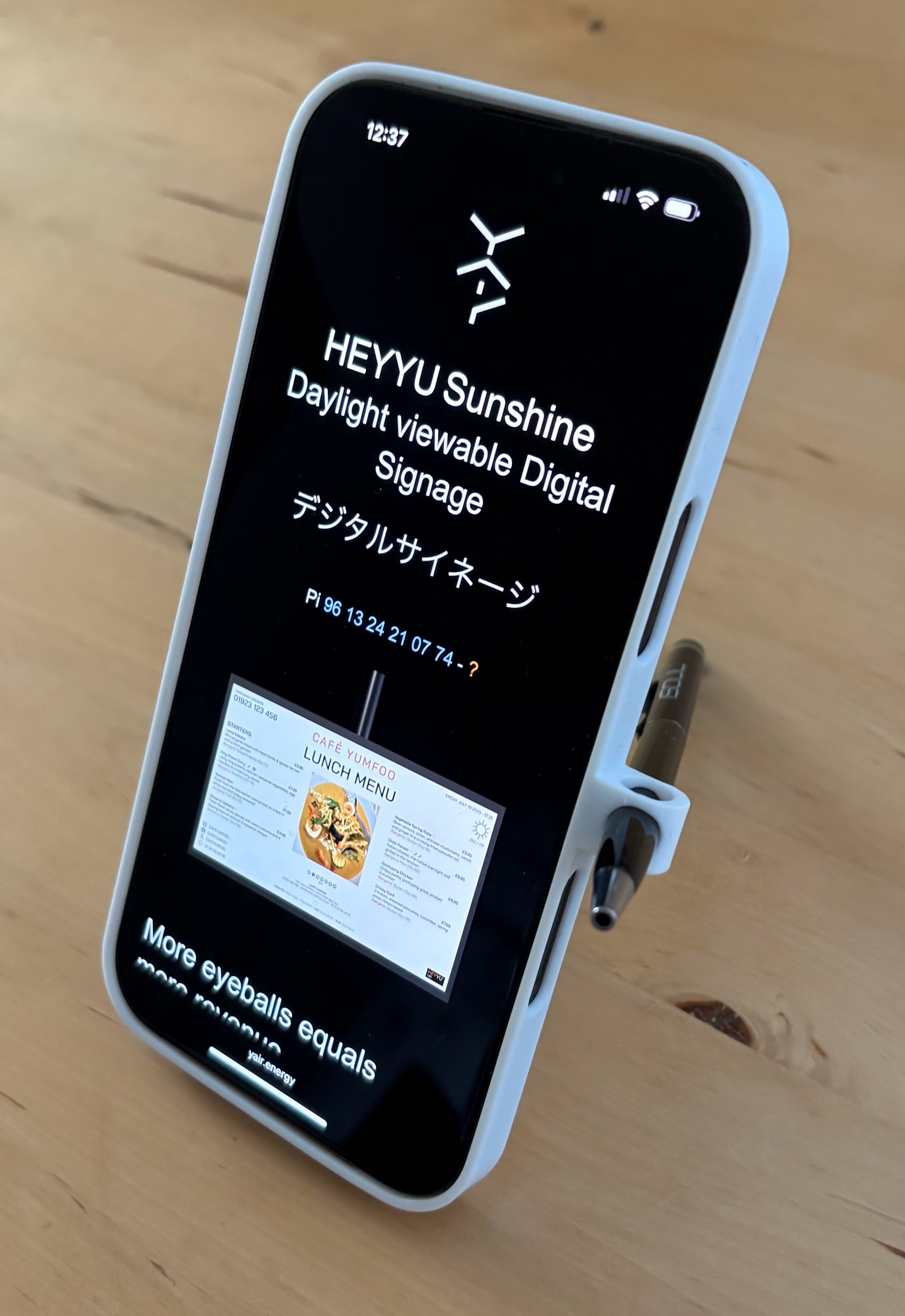 chassY CASE Portrait kickstand mode