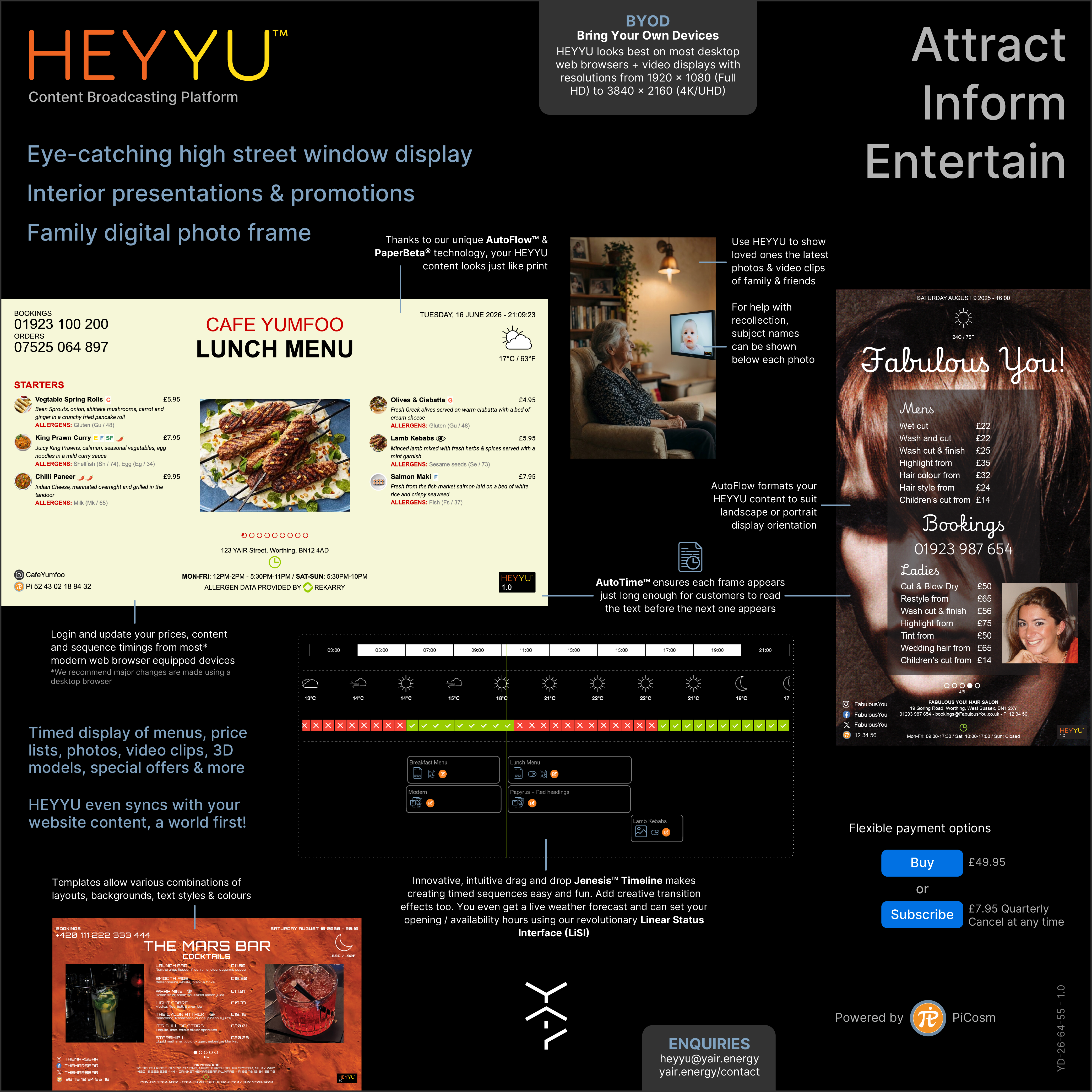 HEYYU One Panel Web Presence