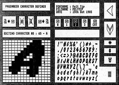 BBC AMX Pagemaker font designer