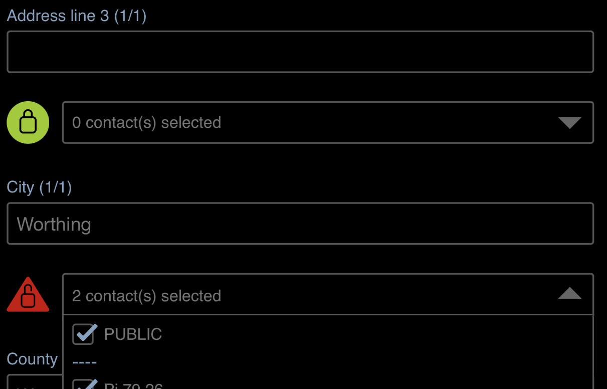 Setting sharing Permissions